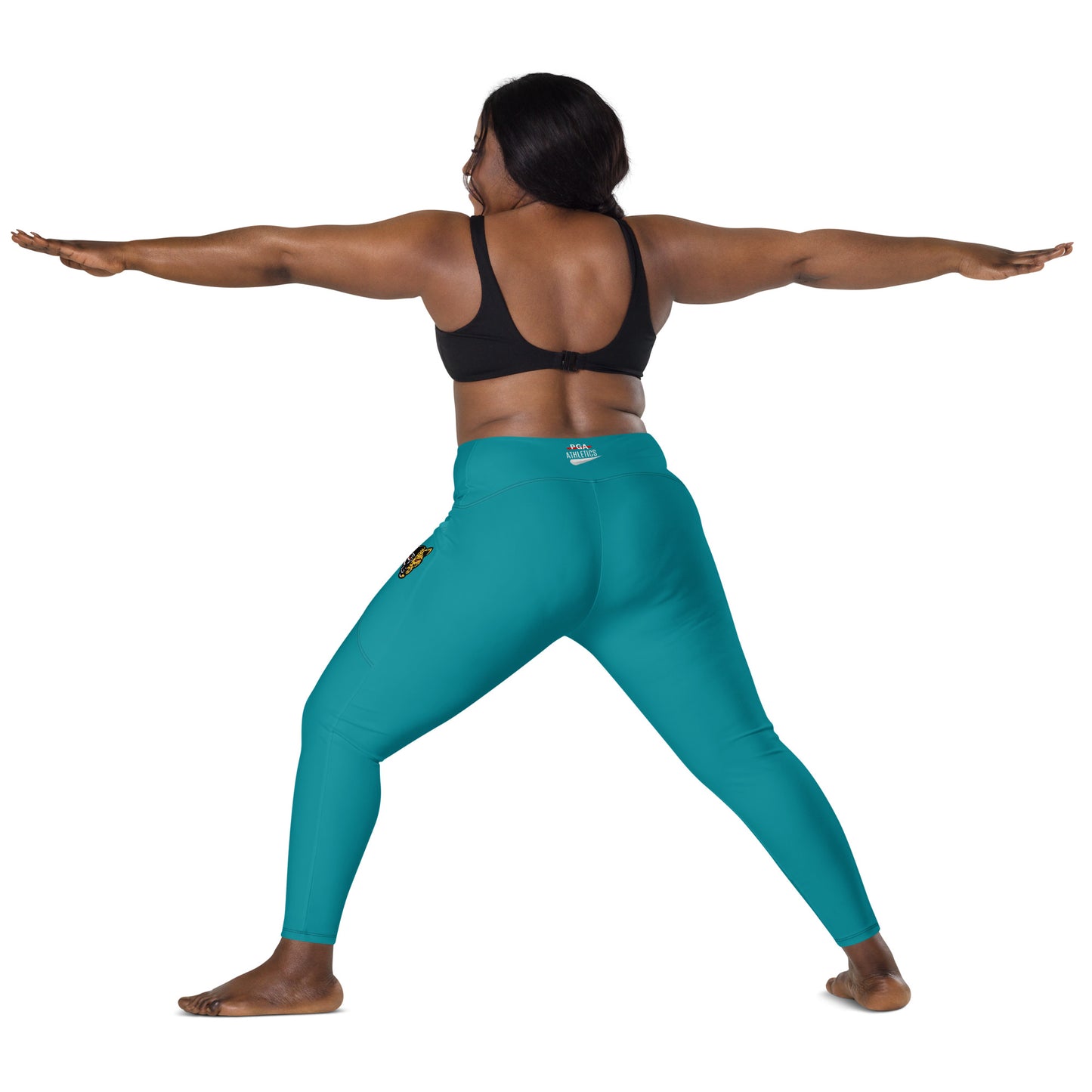 BIG CAT ENERY (AWAY COLOR WAVE) Leggings with pockets
