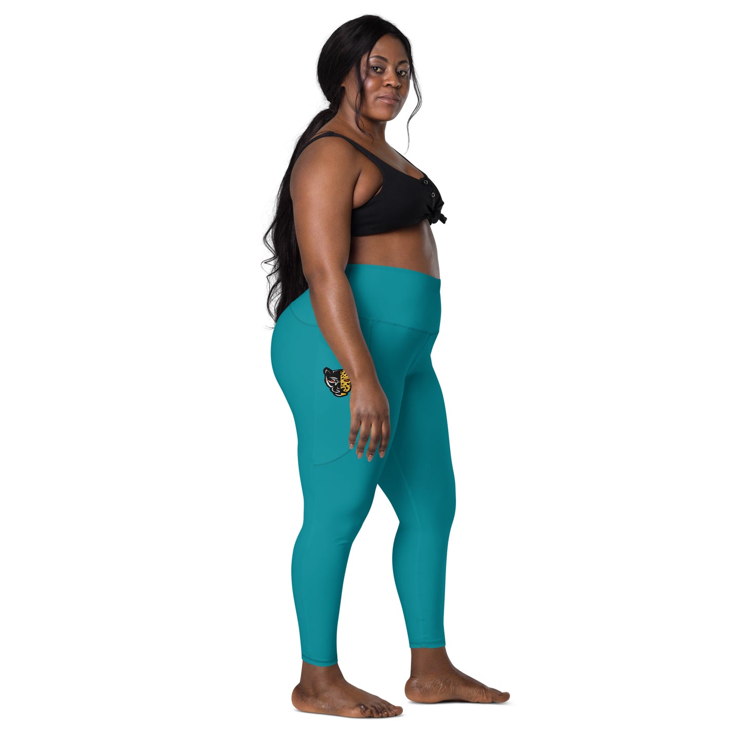 BIG CAT ENERY (AWAY COLOR WAVE) Leggings with pockets