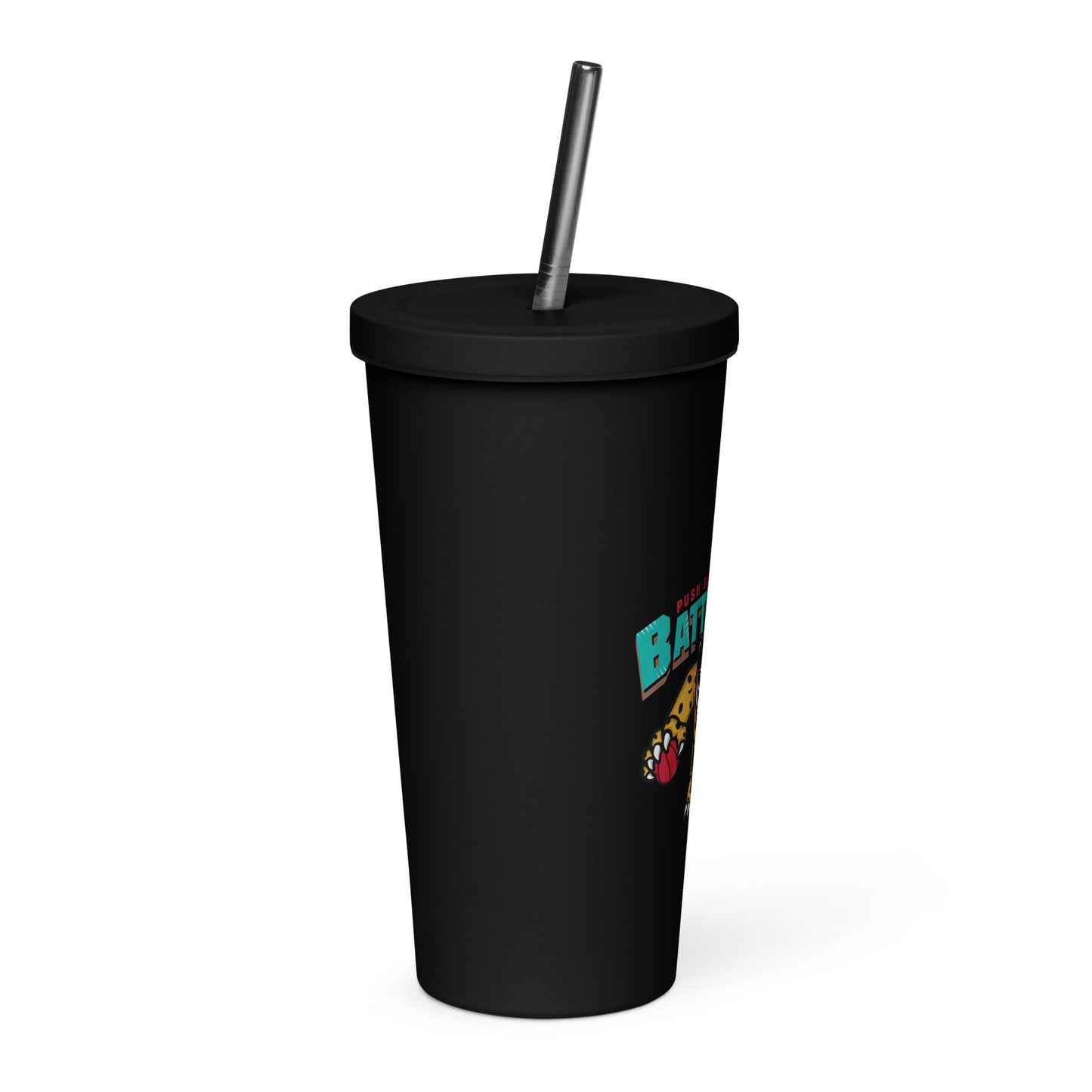 BATTLECATS TEAM Insulated tumbler with a straw