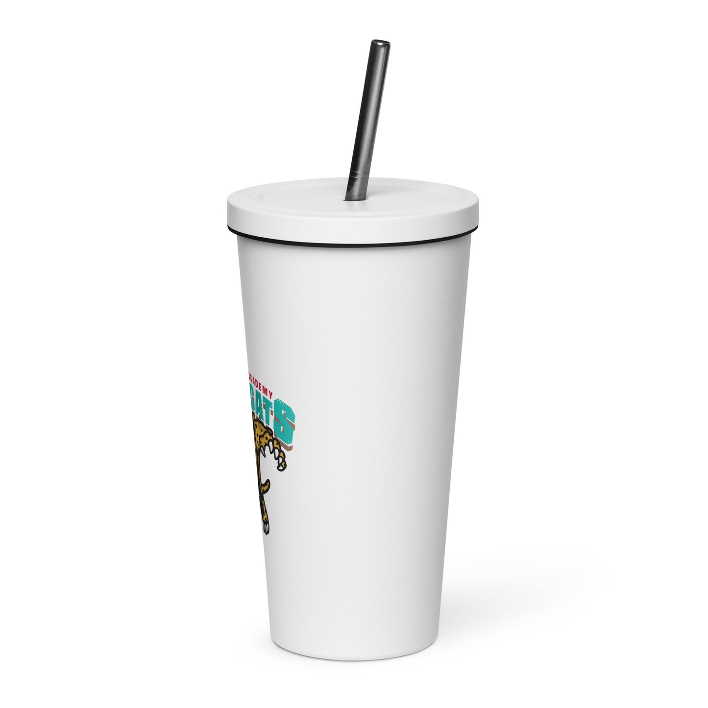BATTLECATS TEAM Insulated tumbler with a straw