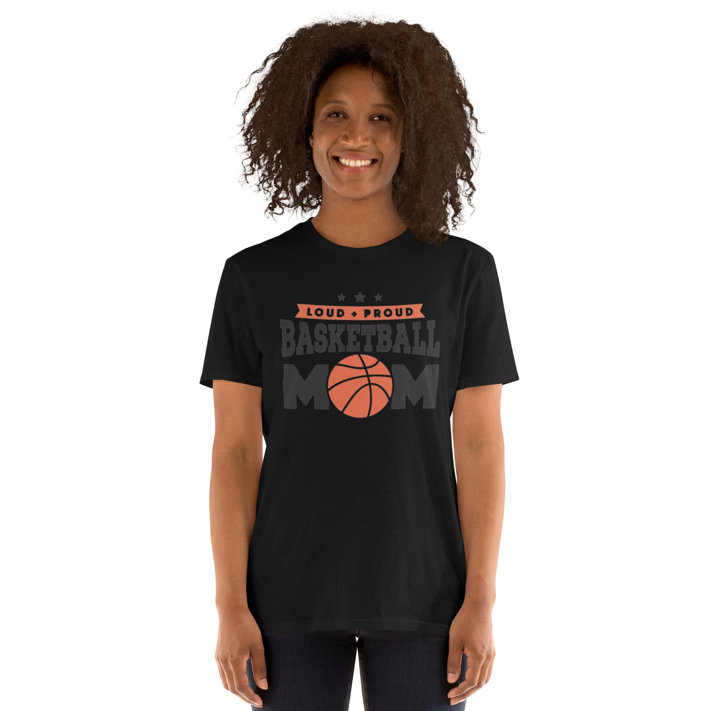 LOUD N PROUD BASKETBALL MOM Short-Sleeve T-Shirt
