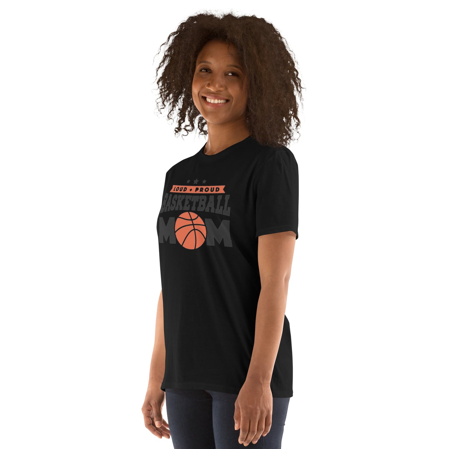 LOUD N PROUD BASKETBALL MOM Short-Sleeve T-Shirt