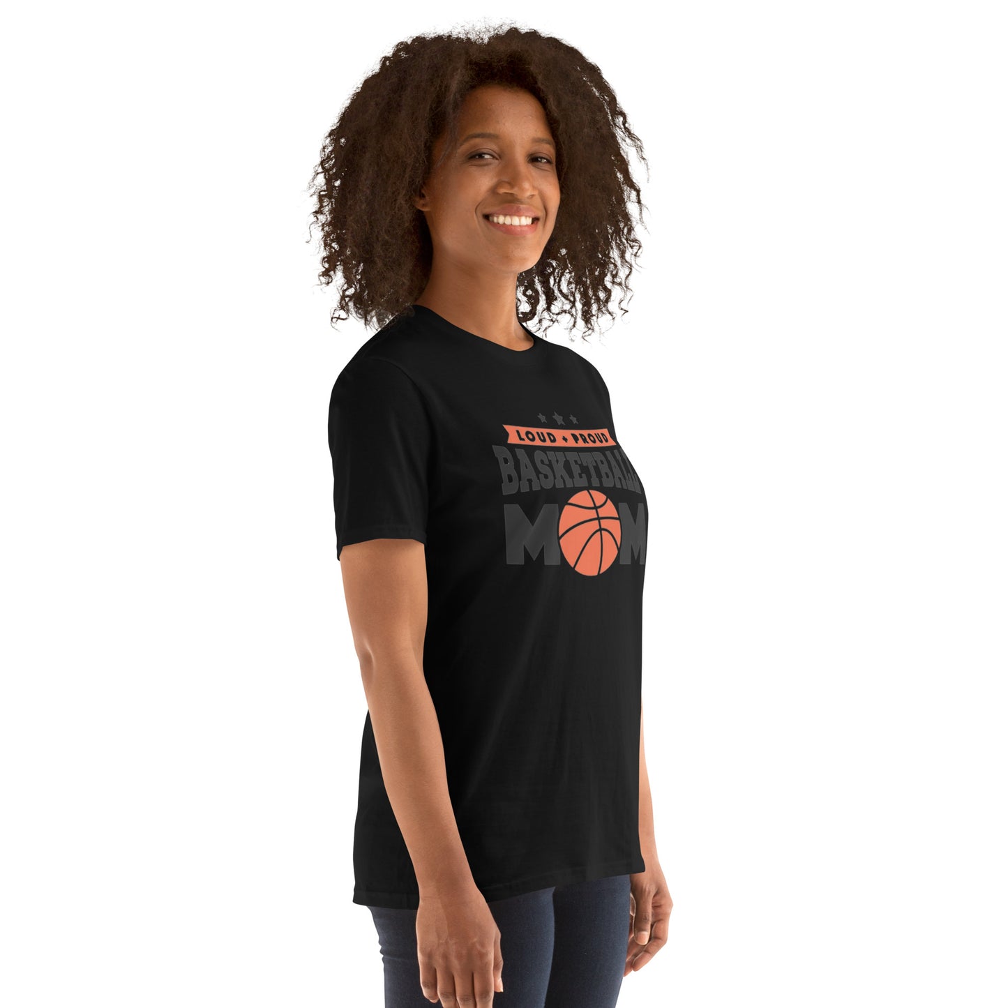 LOUD N PROUD BASKETBALL MOM Short-Sleeve T-Shirt