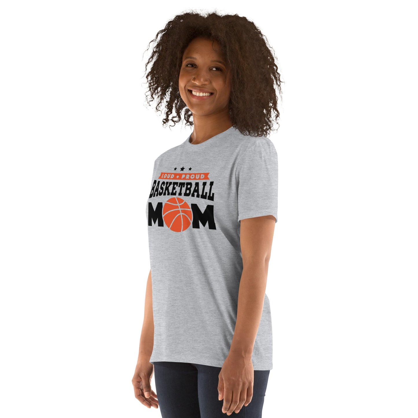 LOUD N PROUD BASKETBALL MOM Short-Sleeve T-Shirt