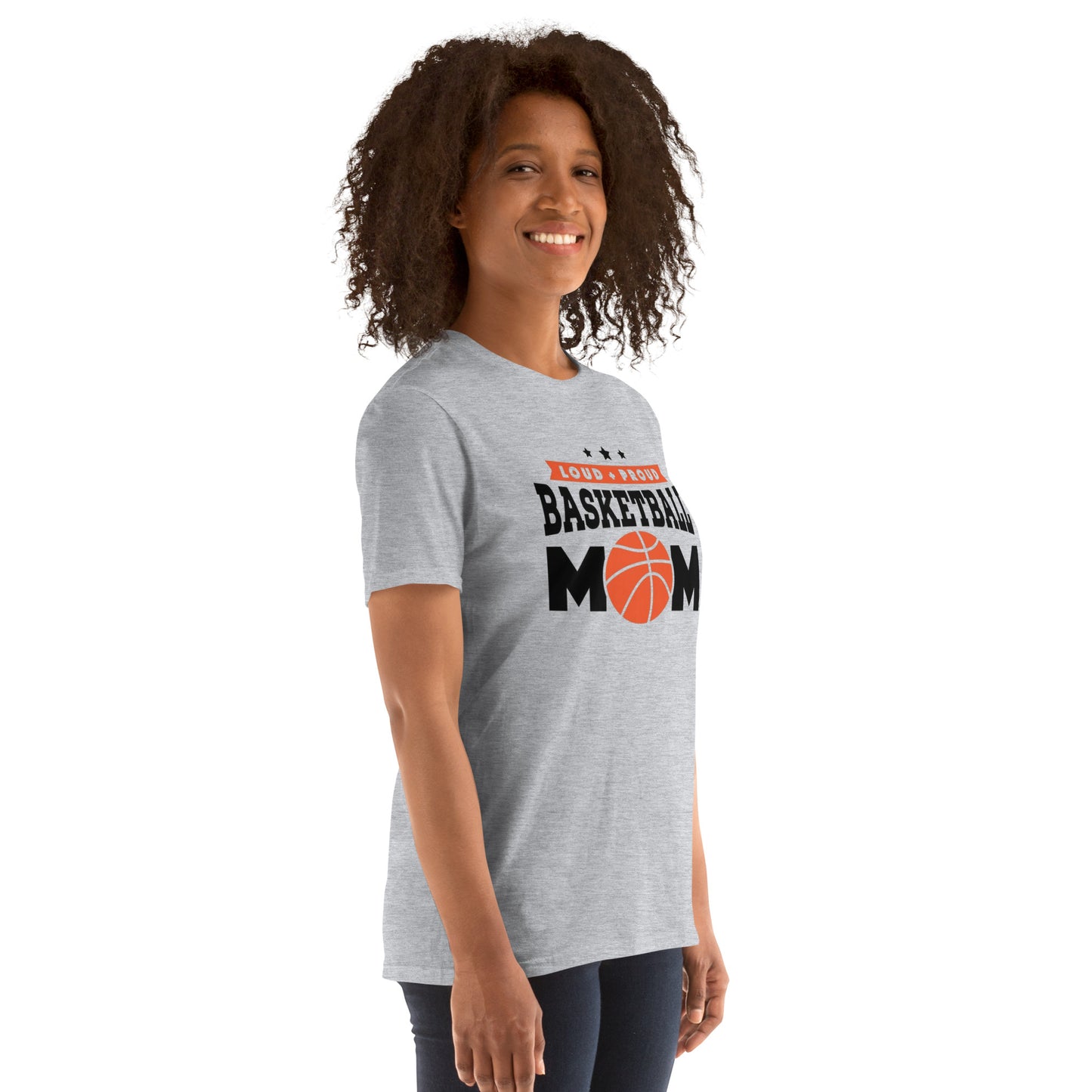 LOUD N PROUD BASKETBALL MOM Short-Sleeve T-Shirt