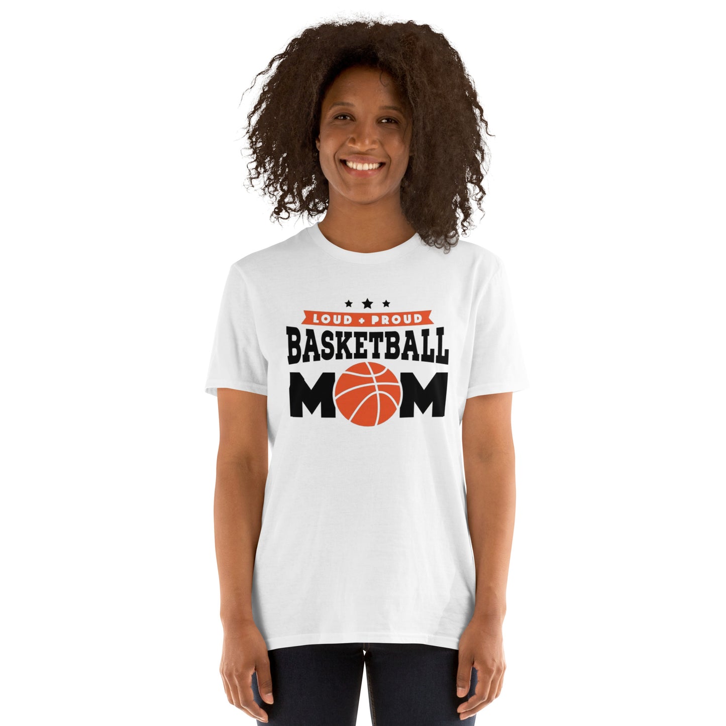LOUD N PROUD BASKETBALL MOM Short-Sleeve T-Shirt