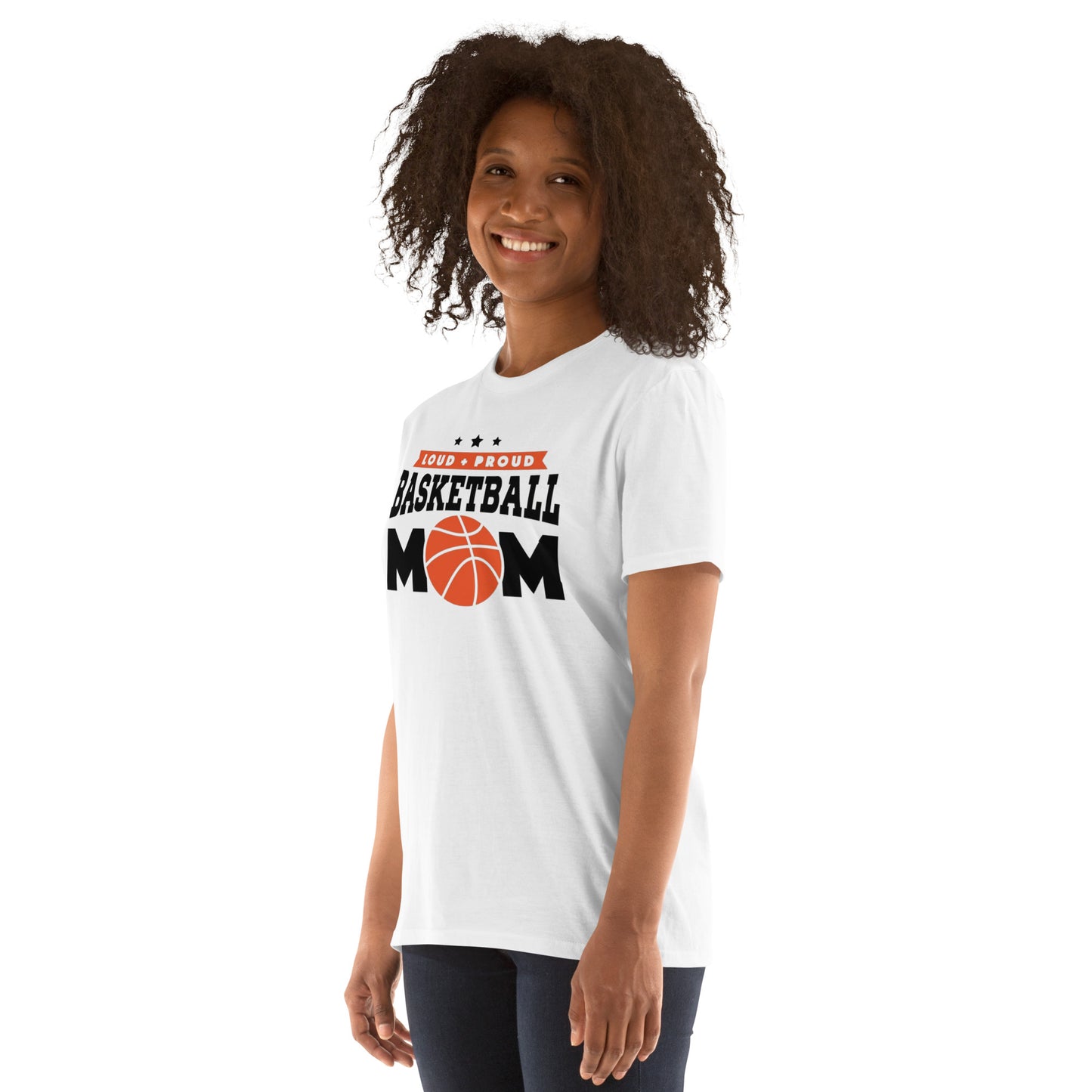 LOUD N PROUD BASKETBALL MOM Short-Sleeve T-Shirt