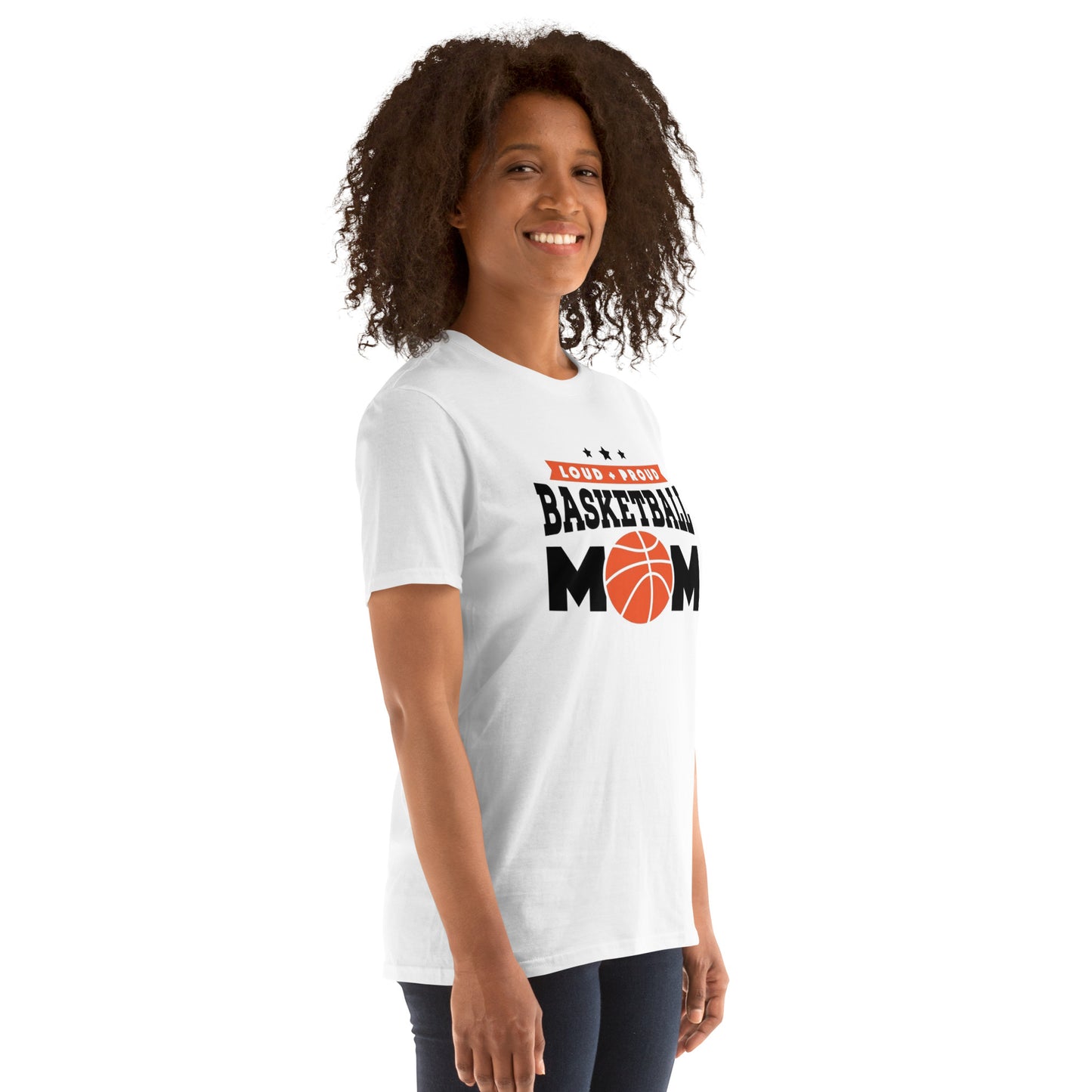 LOUD N PROUD BASKETBALL MOM Short-Sleeve T-Shirt