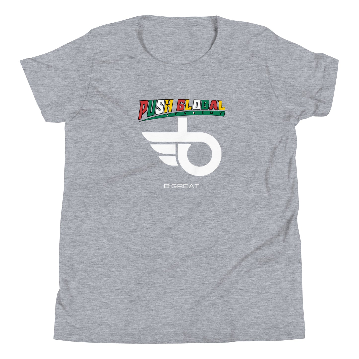 BE GREAT with Face Youth Short Sleeve T-Shirt