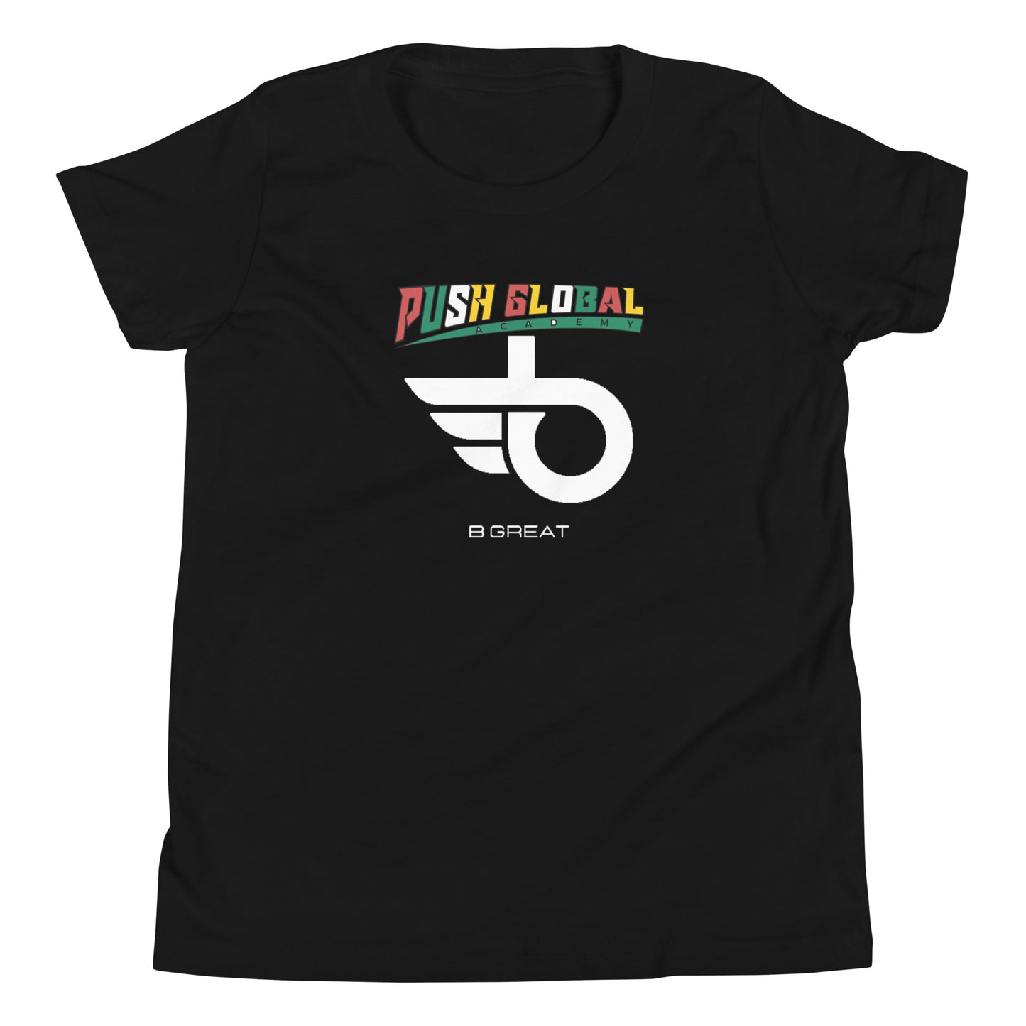 BE GREAT with Face Youth Short Sleeve T-Shirt