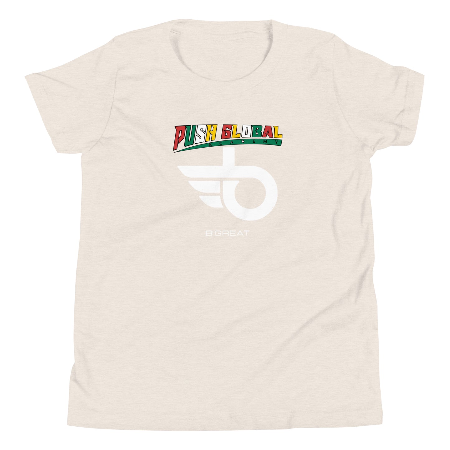 BE GREAT with Face Youth Short Sleeve T-Shirt