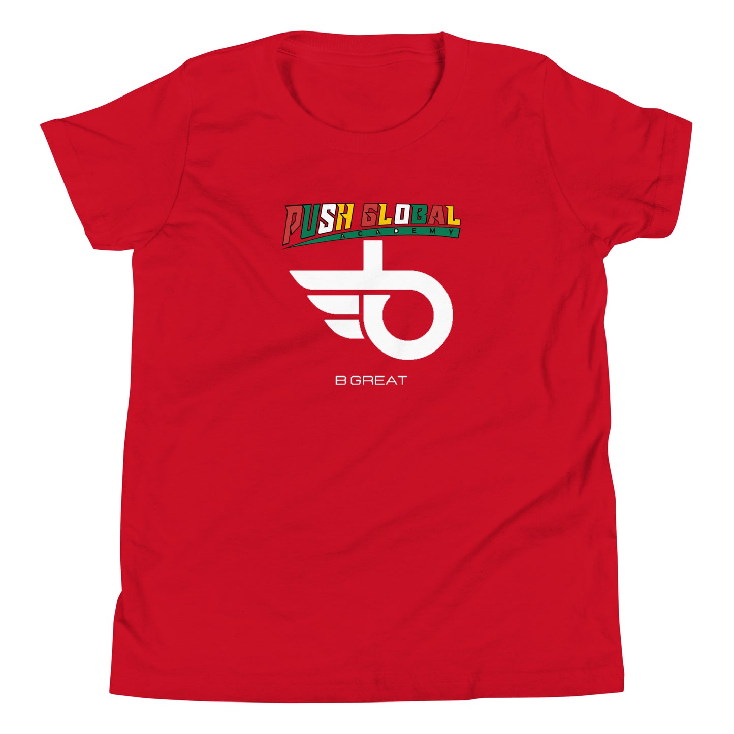 BE GREAT with Face Youth Short Sleeve T-Shirt